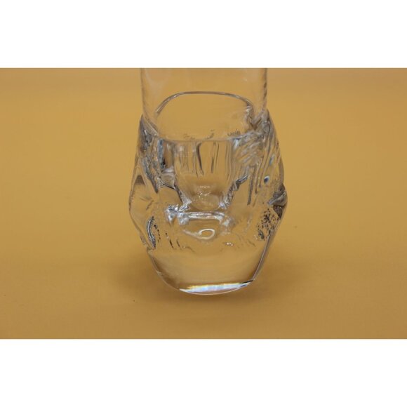 Daum France mid century modern abstract bulb base crystal‎ vase signed - Picture 4 of 16